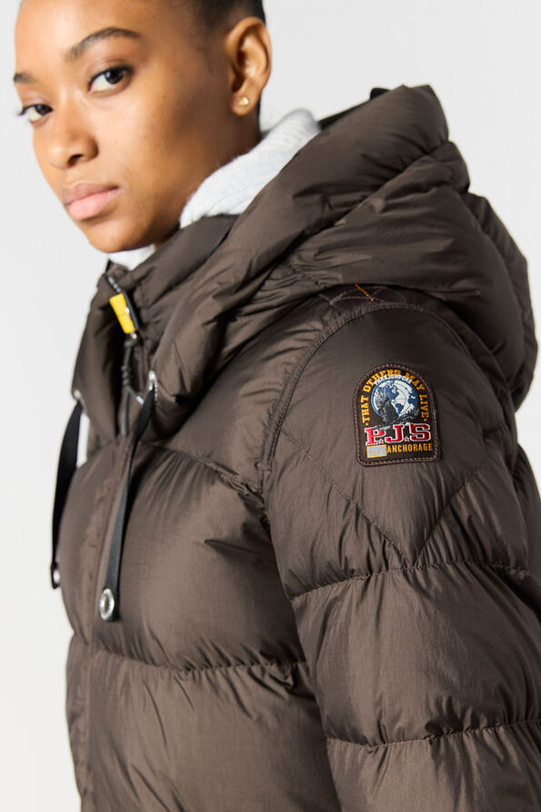 Parajumpers PANDA - LONG DOWN JACKET PEARL GREY 25WMPWPUEL31P700118