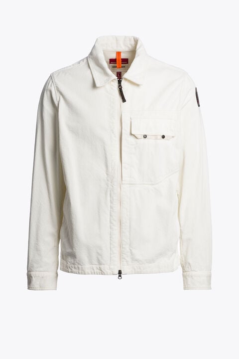 Parajumpers GALROSS - CORDUROY OVERSHIRT WARM IVORY 26WMPMOSCU01P260132