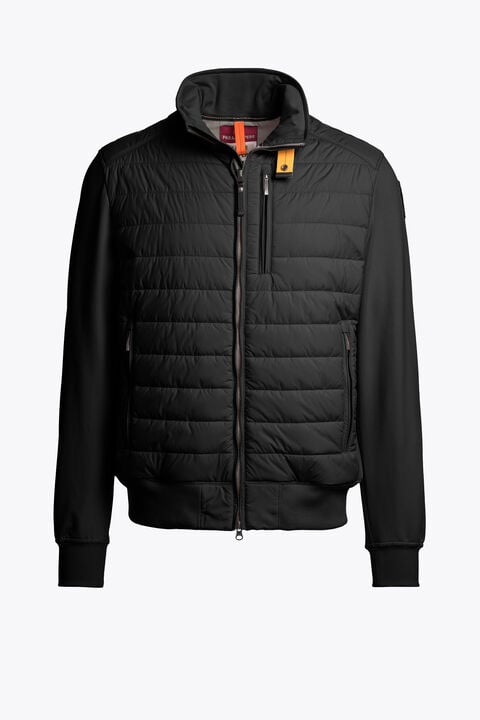 Parajumpers ELLIOT- HYBRID SWEAT BLACK 26SMPMHYFP02P060541