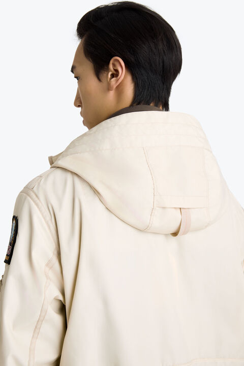 Parajumpers GOBI - HOODED BOMBER BONE 26SMPMJKMA01P010266
