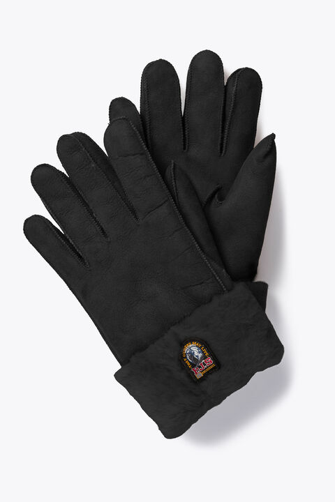 Parajumpers SHEARLING - GLOVES BLACK 25WMPAGLGL13PAD0541