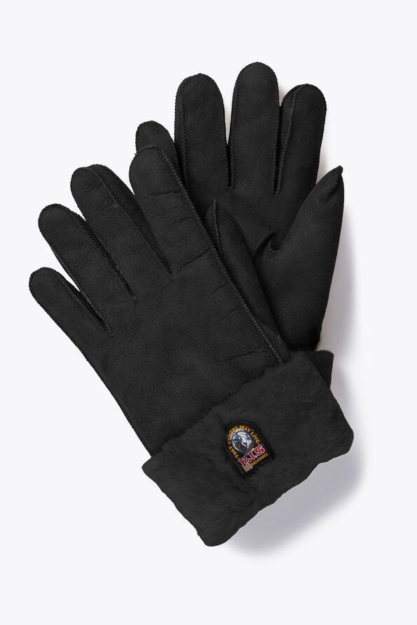 Parajumpers SHEARLING - GLOVES BLACK 25WMPAGLGL13PAD0541