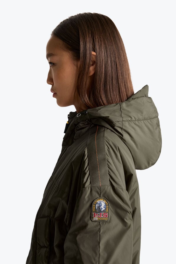Parajumpers NALINA - HOODED DOWN JACKET TAGGIA OLIVE 26WMPWJKTM31P600218