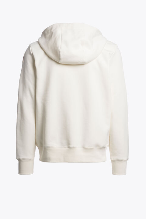 Parajumpers CHARLIE EASY - KAPUZENSWEATSHIRT WARM IVORY 26WMPMFLEY24P160132