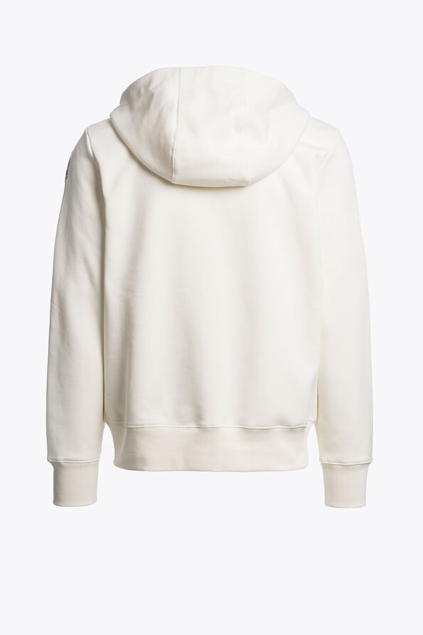 Parajumpers CHARLIE EASY - KAPUZENSWEATSHIRT WARM IVORY 26WMPMFLEY24P160132