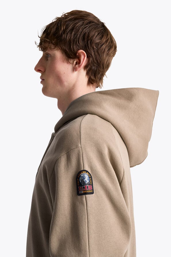 Parajumpers AIDONE - HOODED SWEATSHIRT SLATE MUD 26WMPMFLFJ02P190128