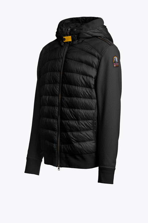 Parajumpers BUCK - HYBRID JACKET BLACK 26WMPMHYWU04P100541