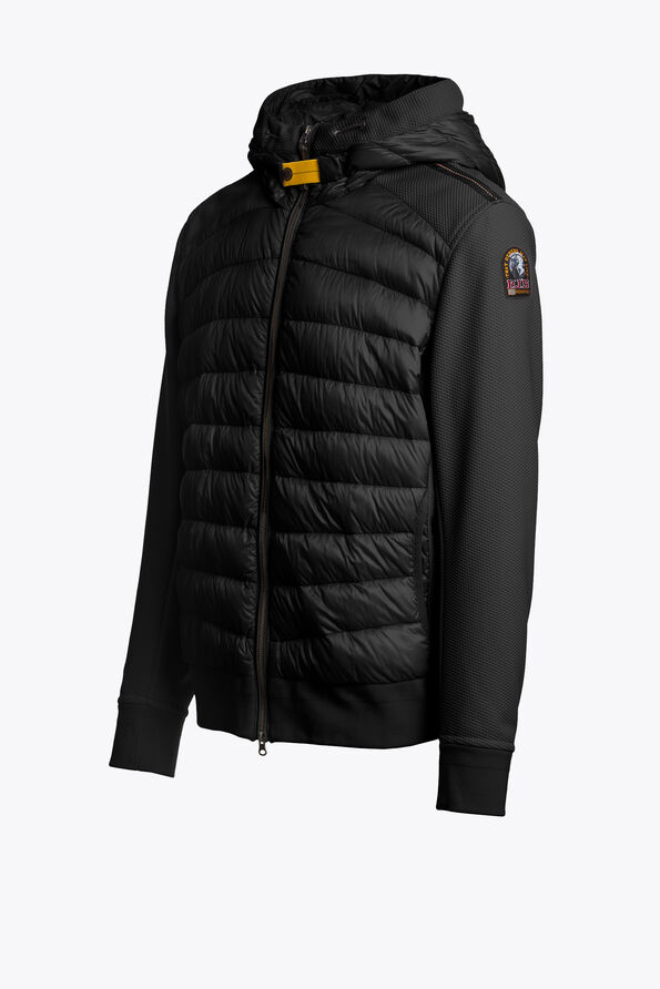 Parajumpers BUCK - HYBRID JACKET BLACK 26WMPMHYWU04P100541