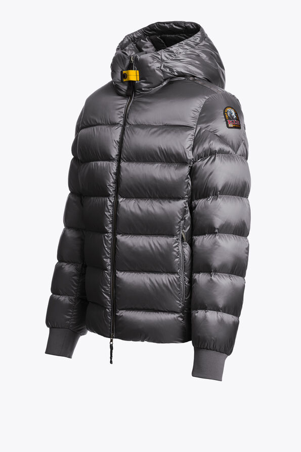 Parajumpers PHARRELL - HOODED BOMBER PEWTER 26WMPMPUSX13P070735