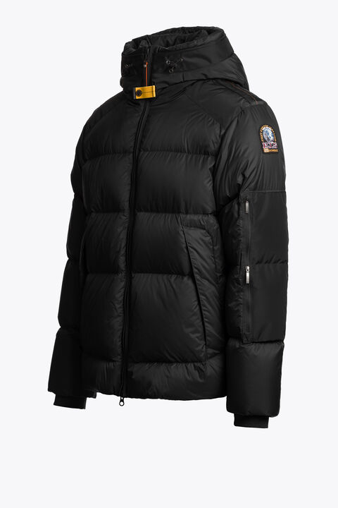 Parajumpers TYRIK - HOODED JACKET BLACK 26WMPMPUEN02P060541