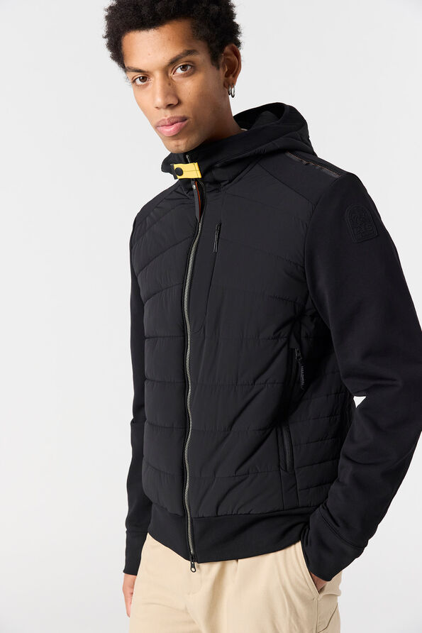 Parajumpers MANFRED - HYBRID JACKET BLACK 25WMPMHYHH01P340541