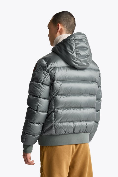Parajumpers PHARRELL - HOODED BOMBER MID GREY 26WMPMPUSX13P070137