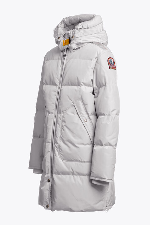 Parajumpers LONG BEAR - HOODED PARKA PEARL GREY 25WMPGJKMA83PGA0118