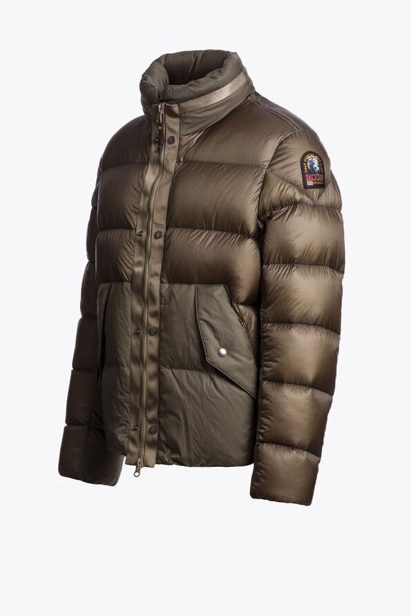 Parajumpers GOLBURN - SHORT DOWN JACKET SLATE MUD 26WMPMPUMU01P320128