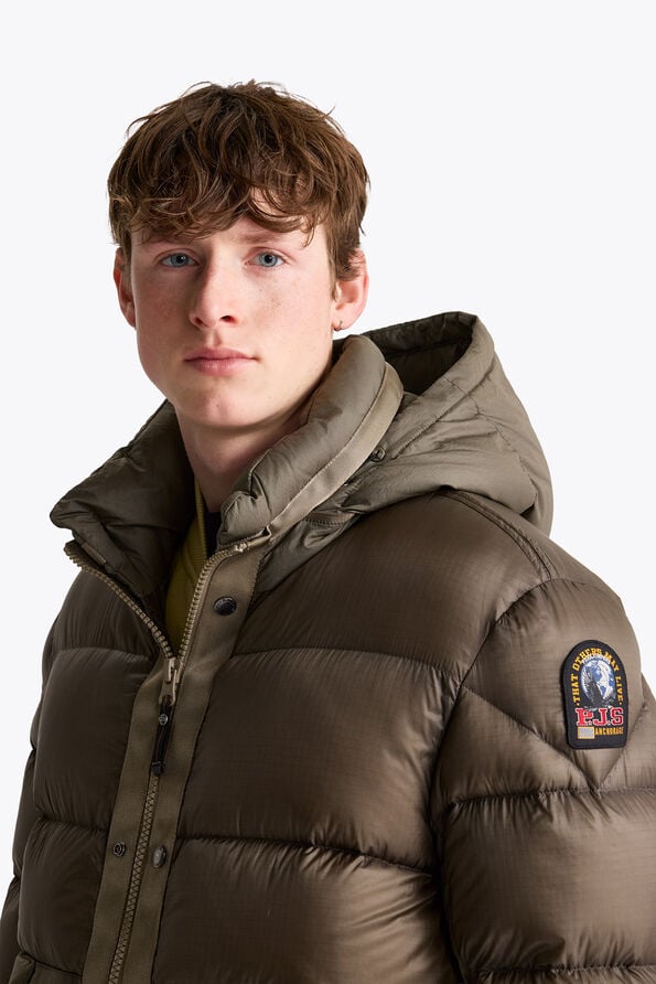 Parajumpers GOLBURN - SHORT DOWN JACKET SLATE MUD 26WMPMPUMU01P320128