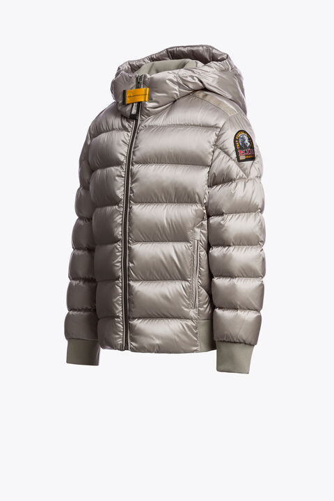 Parajumpers PHARRELL - HOODED BOMBER MID GREY 26WMPBPUSX73PBC0137