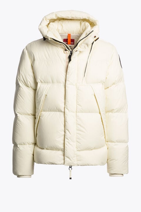 Parajumpers CLOUD - HOODED DOWN JACKET WARM IVORY 26WMPMPUPP01P050132