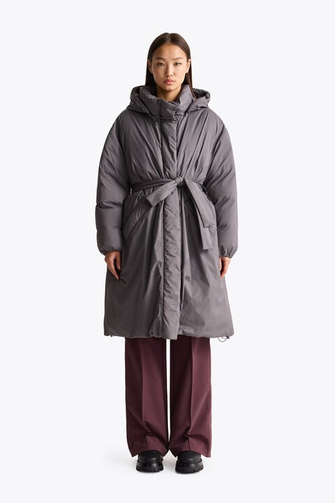 Parajumpers DERAS - LONG JACKET GRAPHITE ORCHID 26WMPWPUTA30P810124