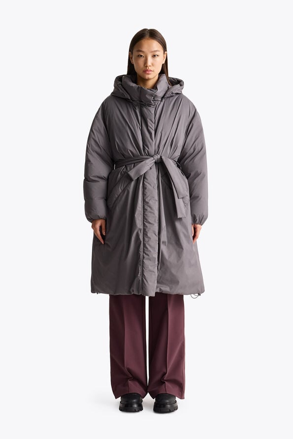 Parajumpers DERAS - LONG JACKET GRAPHITE ORCHID 26WMPWPUTA30P810124