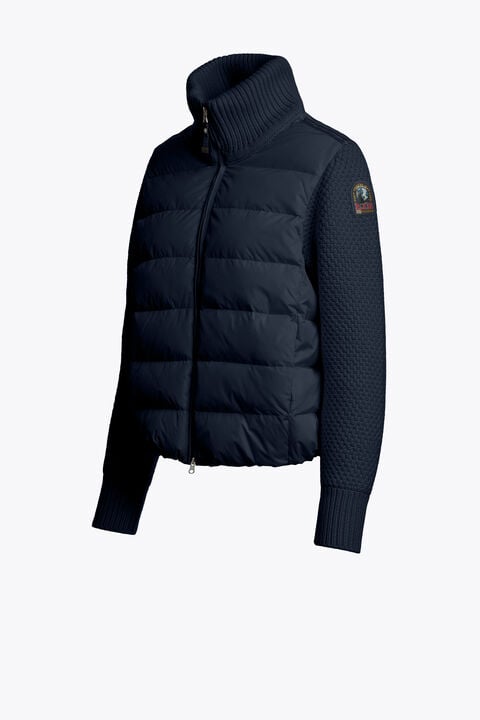 Parajumpers MOONIE - HYBRID CARDIGAN BLUE NAVY 26WMPWHYHS35P620316