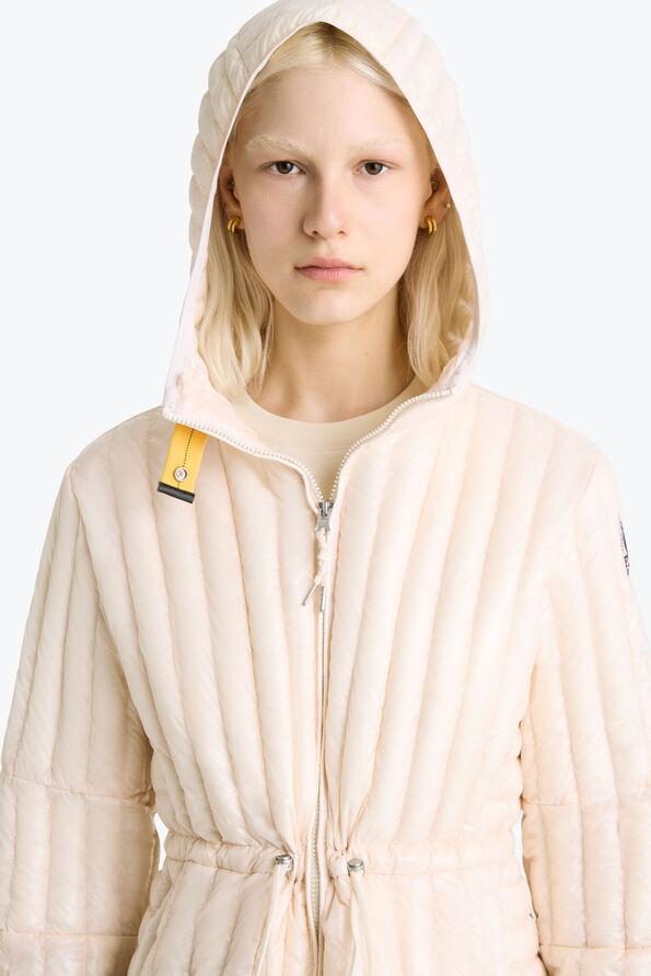 Parajumpers KUON - SHORT PUFFER BLUSH WHITE 26SMPWPUIP33P700281