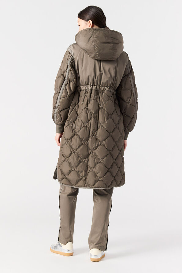 Parajumpers KAGURA - LONG PUFFER OLIVE GREY 25WMPWPUUD32P890103