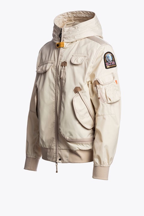 Parajumpers GOBI - HOODED BOMBER BONE 26SMPMJKMA01P010266