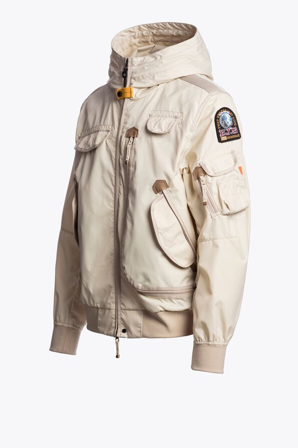 Parajumpers GOBI - HOODED BOMBER BONE 26SMPMJKMA01P010266