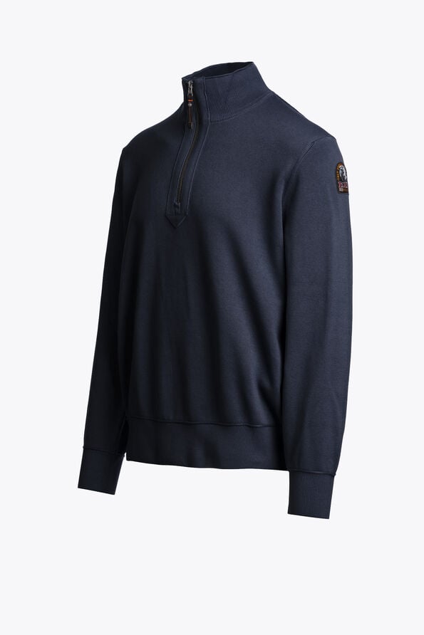 Parajumpers BASIC SCOE - HALF ZIP CARDIGAN BLUE NAVY 26WMPMKNKC06P140316