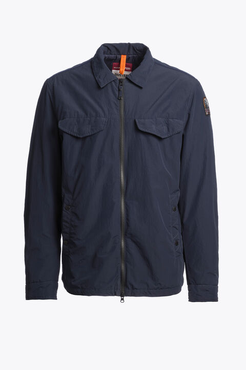 Parajumpers EVANDER - GEWATTEERD OVERSHIRT BLUE NAVY 26SMPMOSDU01P140316