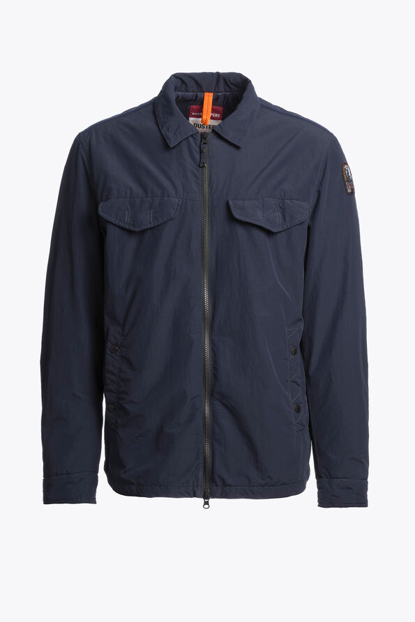 Parajumpers EVANDER - GEWATTEERD OVERSHIRT BLUE NAVY 26SMPMOSDU01P140316
