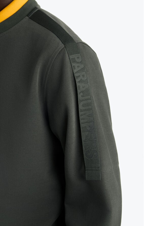 Parajumpers GOODMAN - CREWNECK SWEAT GREEN GABLES 26SMPMFLTZ01P430242