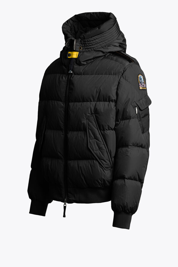 Parajumpers WILMONT - HOODED BOMBER BLACK 25WMPMPUHF02P170541
