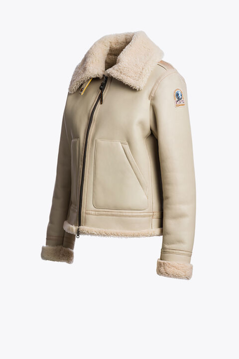 Parajumpers GIALEAN SPECIAL - SHEARLING JACKET OAT 25WMPWJKSE32P680694