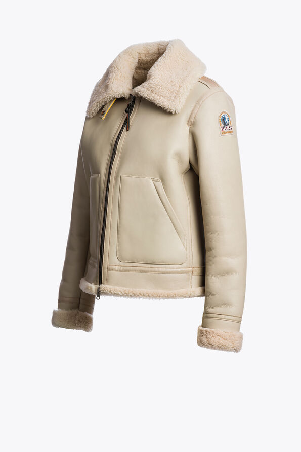 Parajumpers GIALEAN SPECIAL - SHEARLING JACKET OAT 25WMPWJKSE32P680694