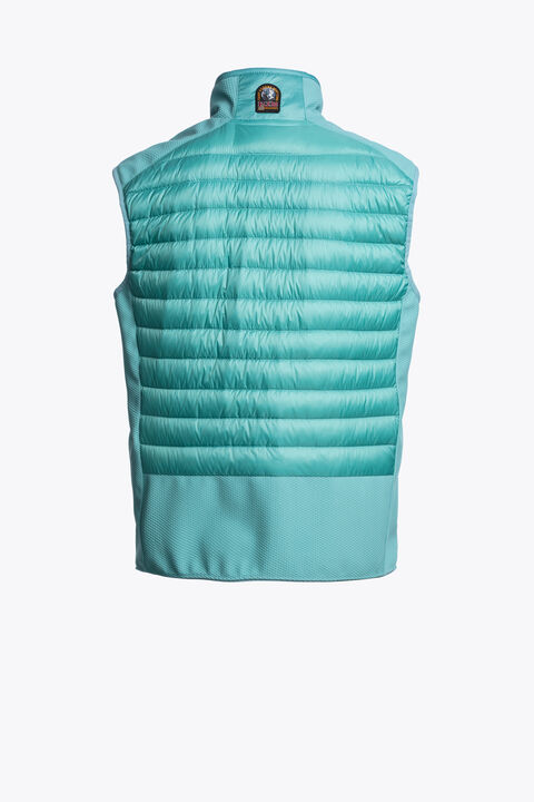 Parajumpers ZAVIER - HYBRIDE BODYWARMER AQUA 26SMPMHYWU03P050522