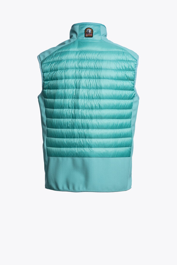 Parajumpers ZAVIER - HYBRIDE BODYWARMER AQUA 26SMPMHYWU03P050522