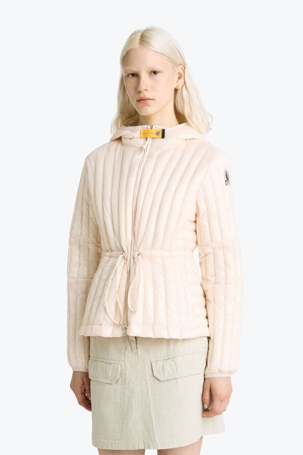 Parajumpers KUON - SHORT PUFFER BLUSH WHITE 26SMPWPUIP33P700281