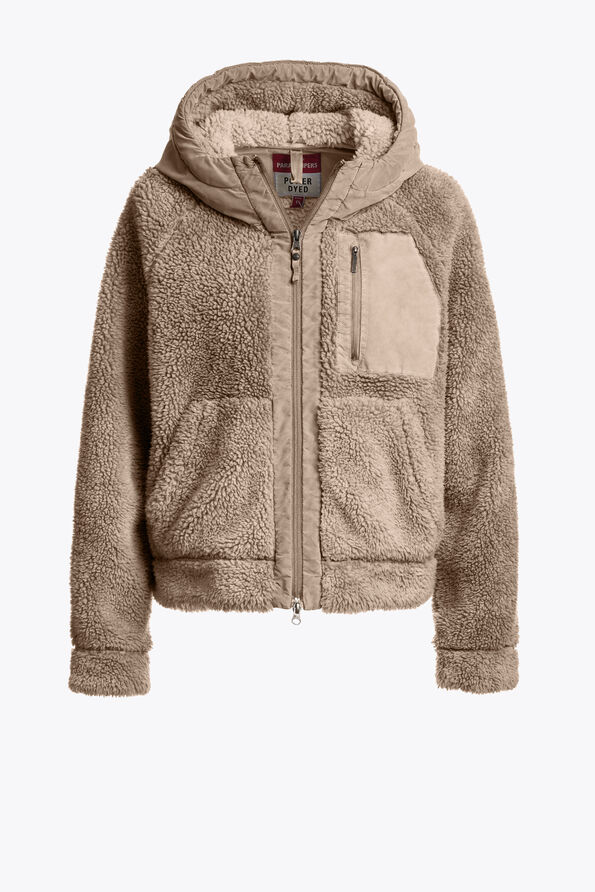 Parajumpers CREAMY - FULL-ZIP SWEAT MASTIC 25WMPWFLPY31P990772