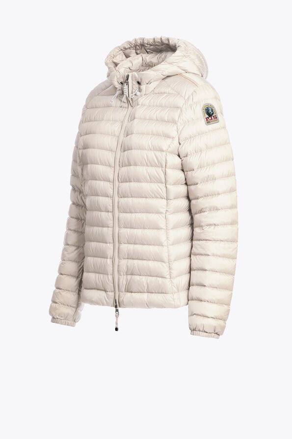 Parajumpers GENIE - HOODED DOWN JACKET BLUSH WHITE 26SMPWPUSL33P530281