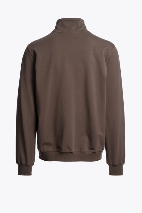 Parajumpers THURN - SWEATSHIRT MET RITS OVER DE VOLLEDIGE LENGTE ANTIQUE BRONZE 26SMPMFLRE02P350536