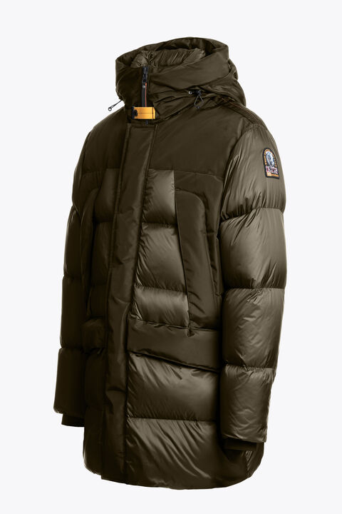 Parajumpers SHEDIR - HOODED PARKA OLIVE GREY 25WMPMPUEN04P180103