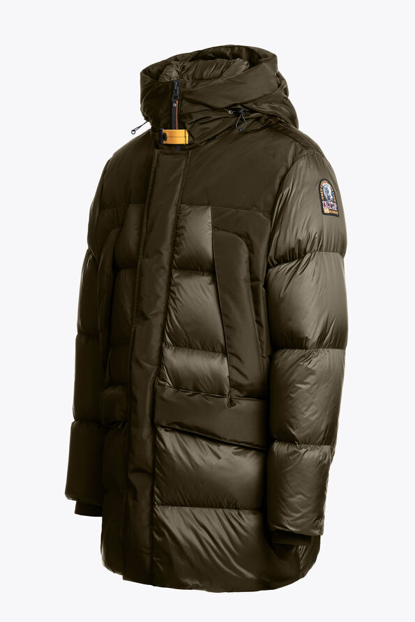 Parajumpers SHEDIR - HOODED PARKA OLIVE GREY 25WMPMPUEN04P180103