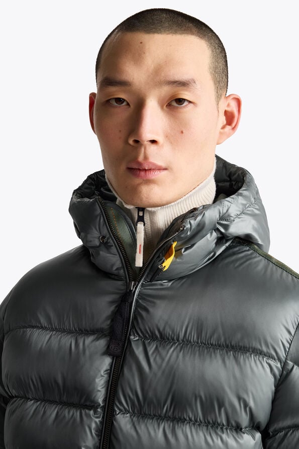 Parajumpers PHARRELL - HOODED BOMBER MID GREY 26WMPMPUSX13P070137