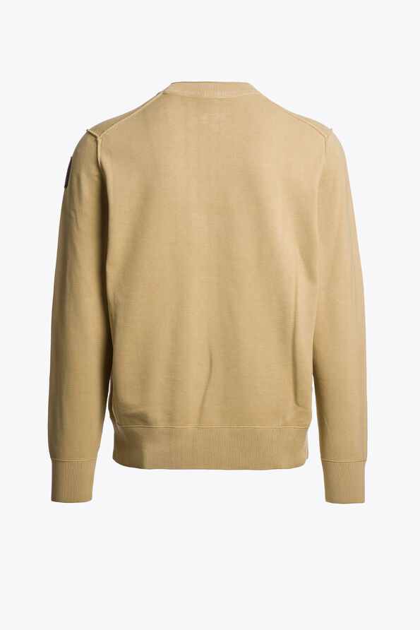 Parajumpers BASIC BRAW - CREWNECK SWEATER DUNE BEIGE 26WMPMKNKC04P140133