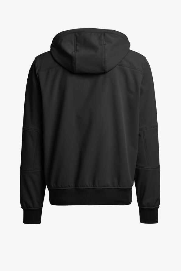 Parajumpers ABNER - WINDBREAKER JACKET BLACK 26WMPMJKEE01P120541