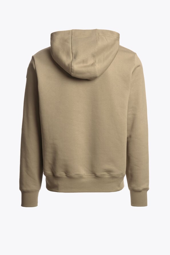 Parajumpers EVEREST - HOODED SWEATSHIRT MUTED KHAKI 26WMPMFLEY22P160136
