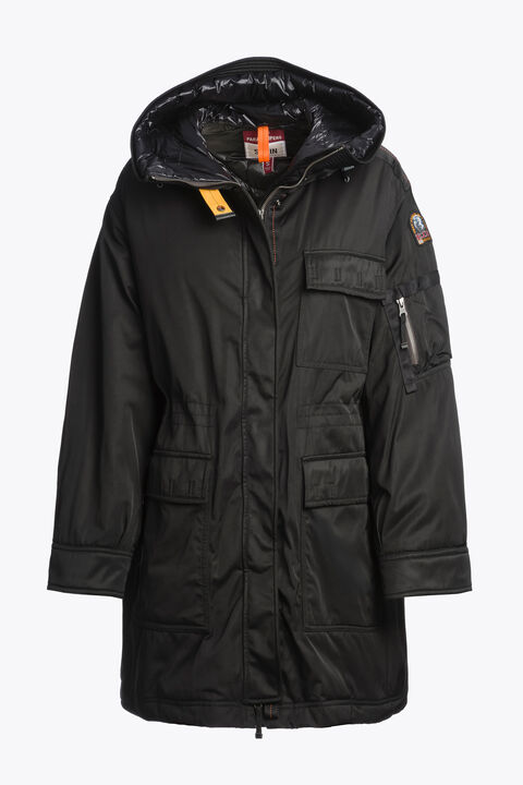 Parajumpers NETTIE - HOODED PARKA BLACK 25WMPWJKIN33P960541