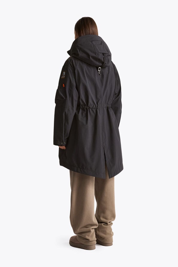 Parajumpers TANK LIGHT - HOODED PARKA BLACK 26WMPWJKMG32P530541