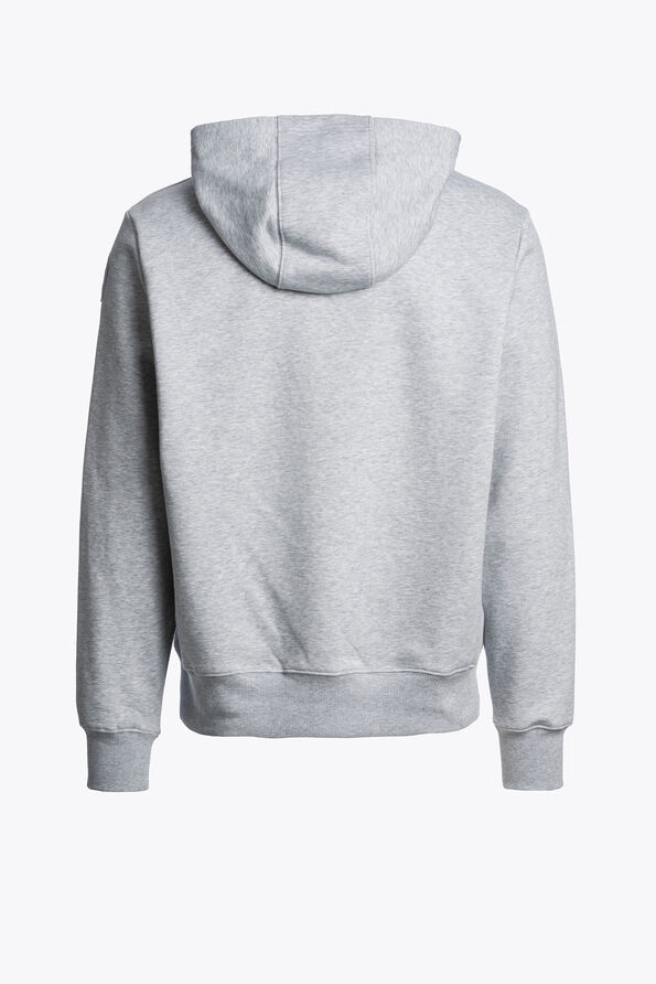 Parajumpers EVEREST - HOODED FLEECE ASH GREY MELANGE 25WMPMFLEY22P610608